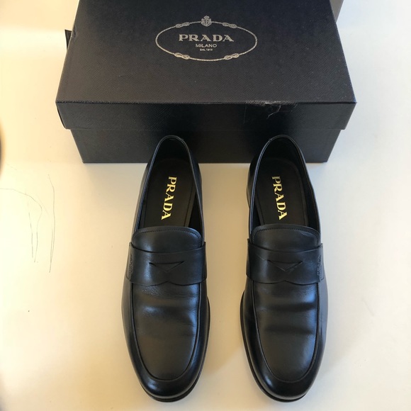Prada Other - ♦️PRADA men’s loafers black leather